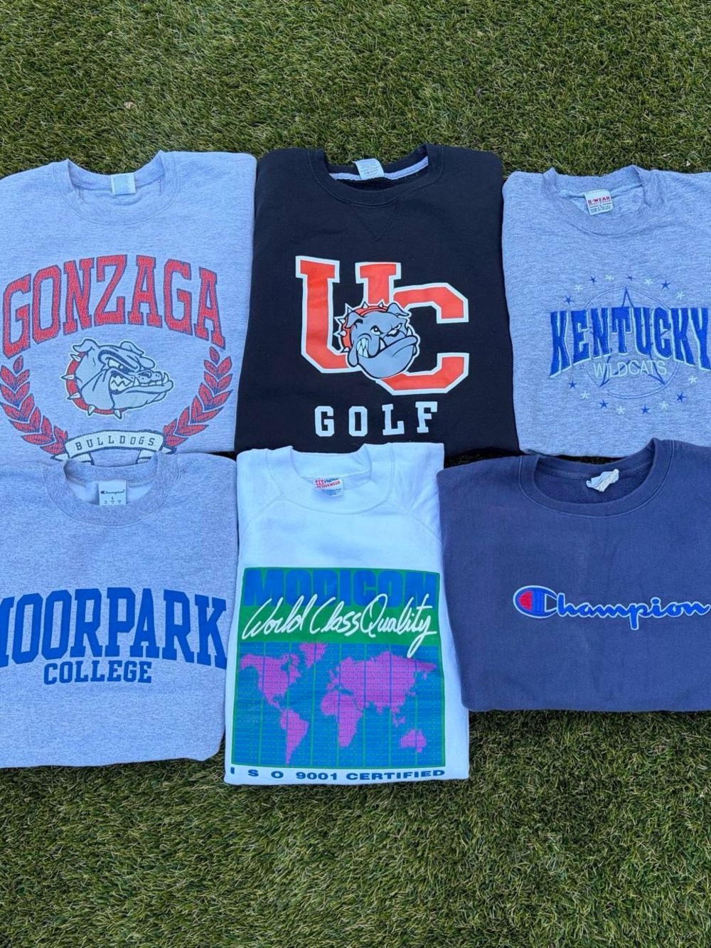 Bundle of 6 sports and nature crewnecks